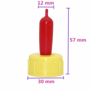 Latex Pritchard Teat Nipples which closely resemble the ewes teat