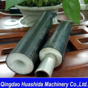 PU Foaming Insulation Pipe Making Machine With HDPE Jacket Extrusion