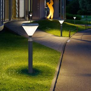 Aluminum Waterproof 3.2V Solar Wall Garden Light 50000H Post Pillar Pathway
