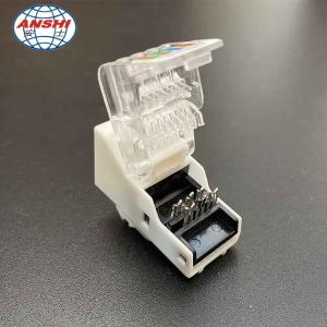 Gold Plating ABS Toolless Keystone Cat5e RJ45 Punch Down Jack