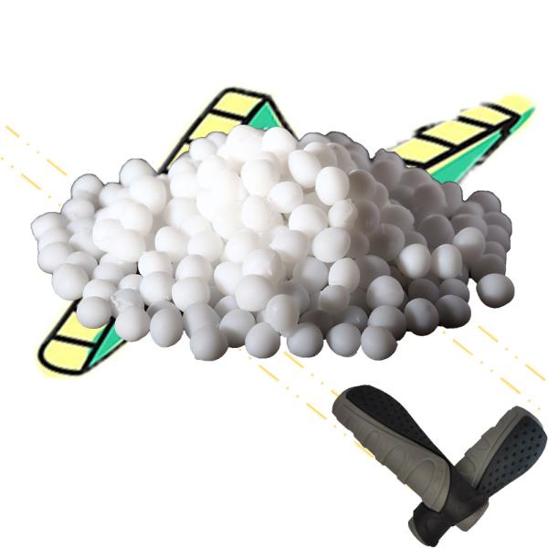 Opaque White Thermoplastic Elastomer Eco-Friendly TPE Elastomer Material 85A