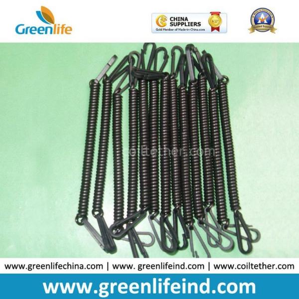Buy Slim Expanding Spring Coiled Lanyard Tether W/Plastic Snap Hooks at wholesale prices