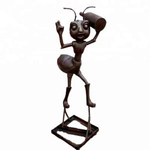 Landscape Cast Iron Garden Animals Ornaments Exquisite Casting Technics