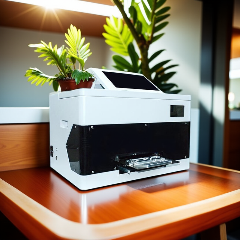 Desktop UV Printer for Business Card Printing with Mobile QR Code Upload and UV