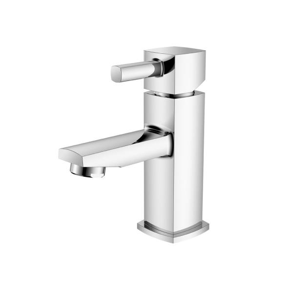 Buy Ceramic/Brass/Polished Single Lever Monobloc Chrome Basin Mixer T8182AMW at wholesale prices