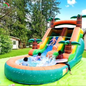 Commercial Dry and Wet Water Slide Inflatable Tropical Fiesta Breeze Kids