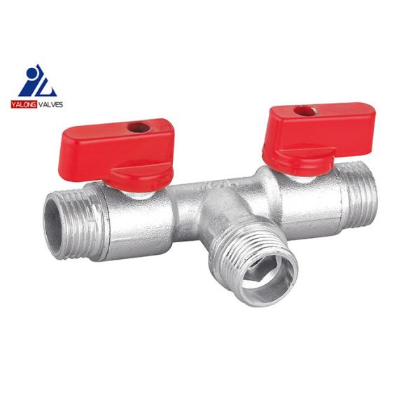 Buy CW617N Pure PTFE 3 Way Tee Valve at wholesale prices