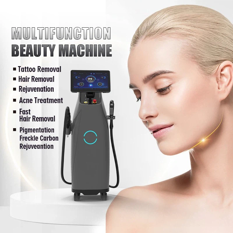 3 2 In 1 Multifunctional DPL Hair Removal ND YAG Laser Tattoo Removal
