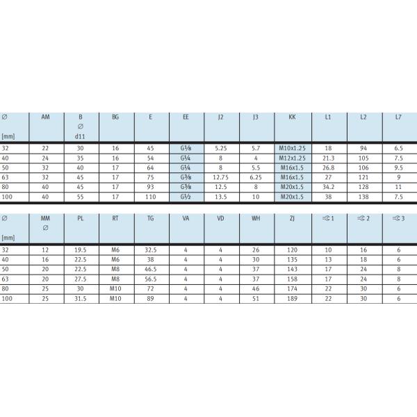 ISO15552 TPE-U(PU) ISO 6431 FESTO Lightweight Aluminum pneumatic cylinder 532726 DNCB-32-50-PPV-A 532741 DNCB-40-100-PPV-A 532758 DNCB-50-250-PPV-A