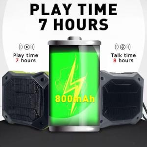 Durable Portable Bluetooth Speakers Wireless IPX7 Waterproof Military Materials