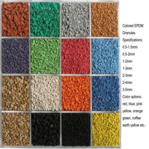 1mm - 4mm SBR Rubber Granules Purple / White Rubber Pellets For Artificial Grass