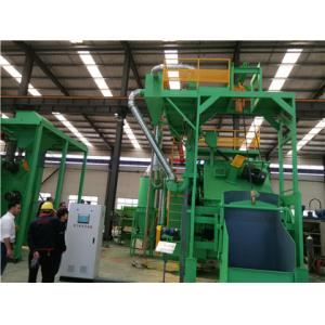 PLC Control Tilt Drum Shot Blasting Machine Casting Forging Parts Cleaning