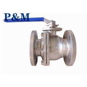 ASTM A351 CF8 ANSI SS FLANGED ball valve