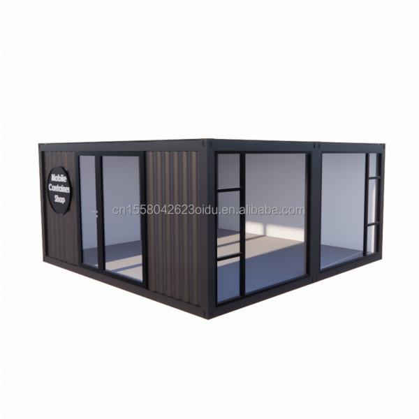 2023 Prefabricated Modular Container Houses with Aluminum Alloy Windows and Galvanized Steel Square Tubes