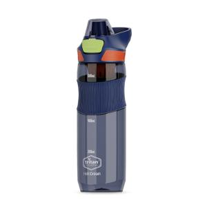 Customized 650ml Plastic Sport Bottles Autospout For Soccer Ball