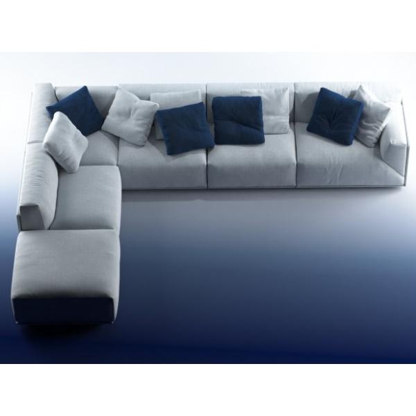 Customized Nordic fabric sofa small family modern simple living room three person apartment