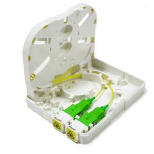 1C 2C Mini FTTH Fiber Optic Terminal Box Faceplate Socket Panel Wall Mounted