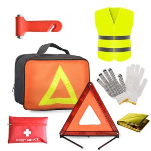 China Red Roadside Assistance Car Emergency Tool Kit for Emergency Repair and Rescue on sale