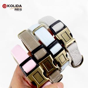 Cute Colorful Canvas Webbing Dog Collar For Safety Walking Customized Size