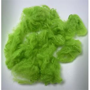 China Lightweight Recycled Polyester Staple Fiber with Good Chemical Resistance and Qiuxiang Green Color on sale