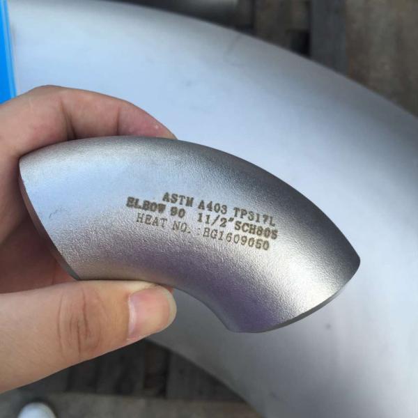 ASTM A403 WP317 90-deg elbow SCH10 elbow steel pipe elbow 3 inch