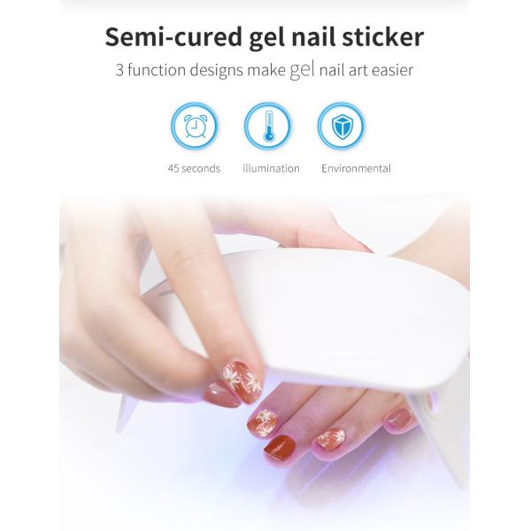 Eco-friendly Nail Wrap Supplies Self-adhesive Korean Gel Polish Strips for Custom Logo