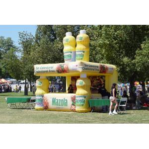 Advertising Bottles Inflatables With Booth , Inflatable Display Booth