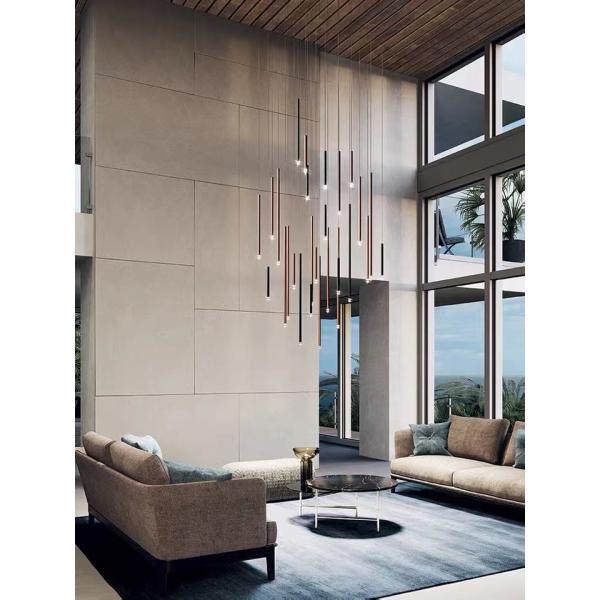 Black Tube Led Pendant Lamp For Living Room Contemporary Led Pendant Lights