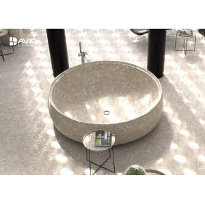 Marble / Granite Nature Stone Bathtub Smoothness Surface OEM Service