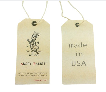 Eco Friendly Brown Hang Tag Custom Kraft Paper Tags For Clothing Labels