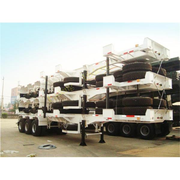 3 Axle used container semi trailer , 40ft skeletal trailer chassis semi trailer
