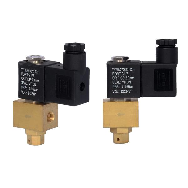 flow adjustable solenoid valve for fuel diesel oil 1 / 8 inch bspp