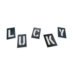 Custom Printing PVC Stencil Number and Letter Rectangle Interlocking Plastic