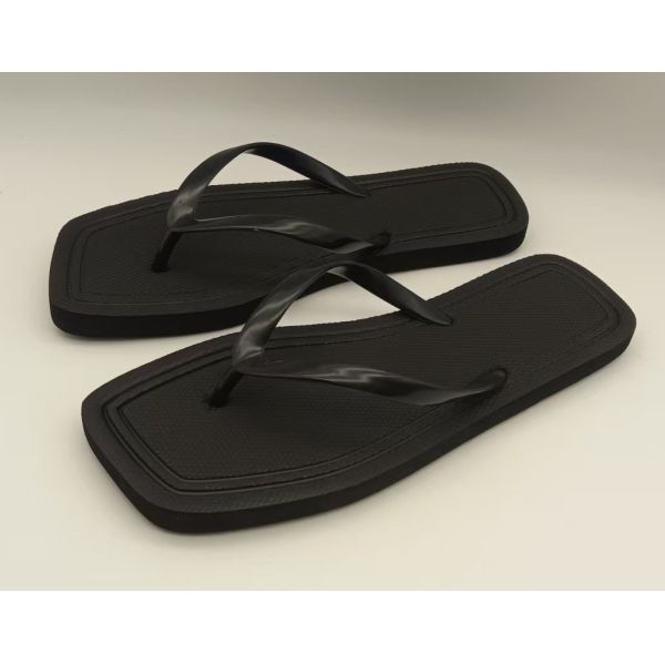 EVA Material Womens Summer Flip Flops Square Toe Burn Out Sock Sandals