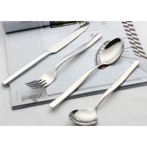 Glossy 25Pcs Stainless Steel Cutlery Flatware Set For Restaurant