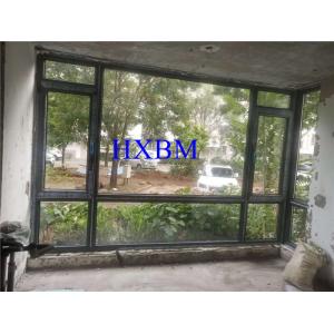 12A Glass Powder Coated Aluminum Casement Windows 6063-T5