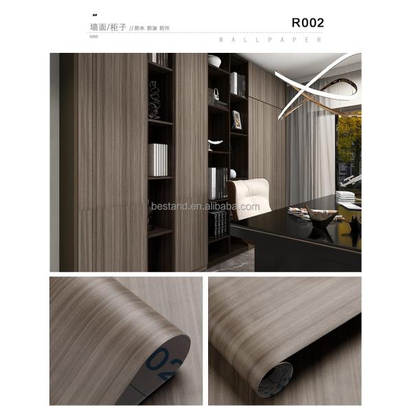 Wood Grain Soft Touch Self Adhesive PVC Film Roll for Furniture Protection