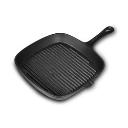 Flat Bottom Stovetop Grill Pan Cast Iron Non Stick Frying Pans For Cooking