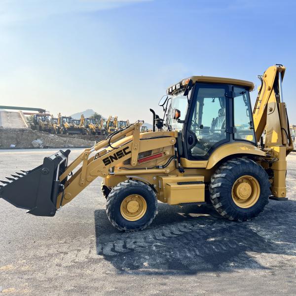 4280mm Max. Digging Depth 4WD Compact Loader Backhoe with Front End Loader and