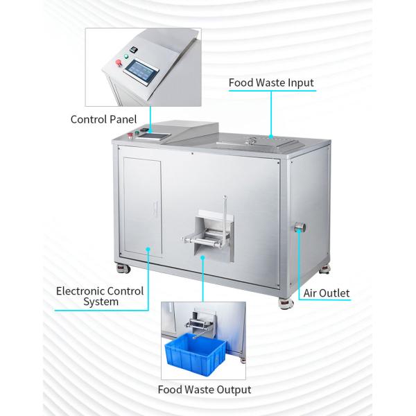 Food Waste Recycling Machine Compost Machine 100kg/day Commercial Food Waste Disposer