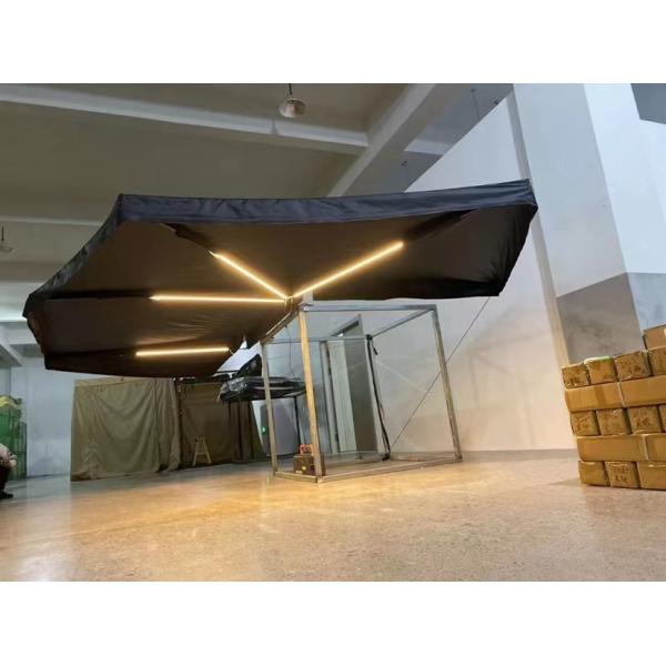 Customizable Logo 270 Degree Awning D Hole Retractable Freestanding