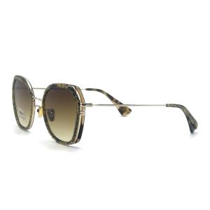 BS002M Acetate Metal Spectacles with polygonal eyeshape