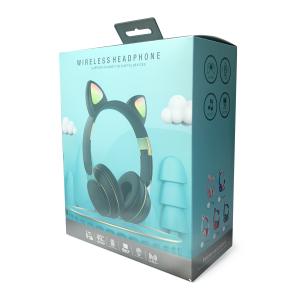 Portable Wireless Stereo Headphone Bluetooth Cat Ear Earphones