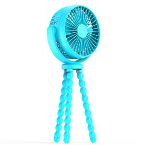 Mini Cooling Fan for Baby Portable 3 Rotary Vane Stroller Fan Clip-on USB