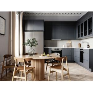 Matt Shaker Lacquer Furniture Modular Kitchen Cabinet Made In China