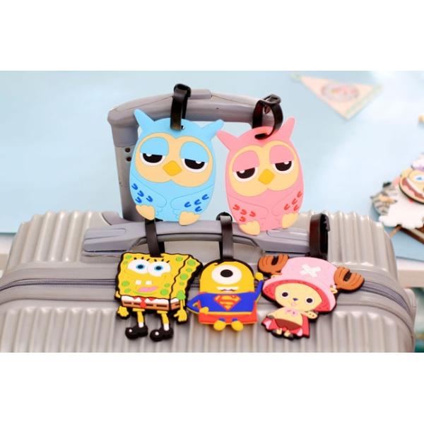 Custom 3D soft silicone luggage tag/ rubber bag tag/ pvc luggage tag custom airplane travel ID