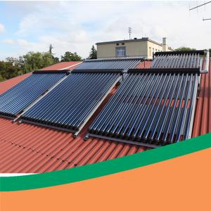 316 Stainless Steel Vacuum Tube Solar Collector CE 45 Degree Angle