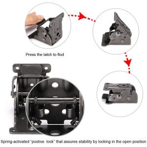 63*68*54mm Locking Extension Folding Stand Self-Locking Hinges With Screws For