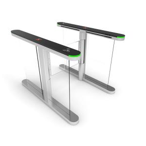 Quality Anti Follow Flap Barrier Turnstile Gate Tempered Glass Speed Gate Turnstile for sale