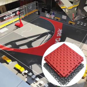 Interlocking PP Sports Tiles for Basketball Courts 250x250mm